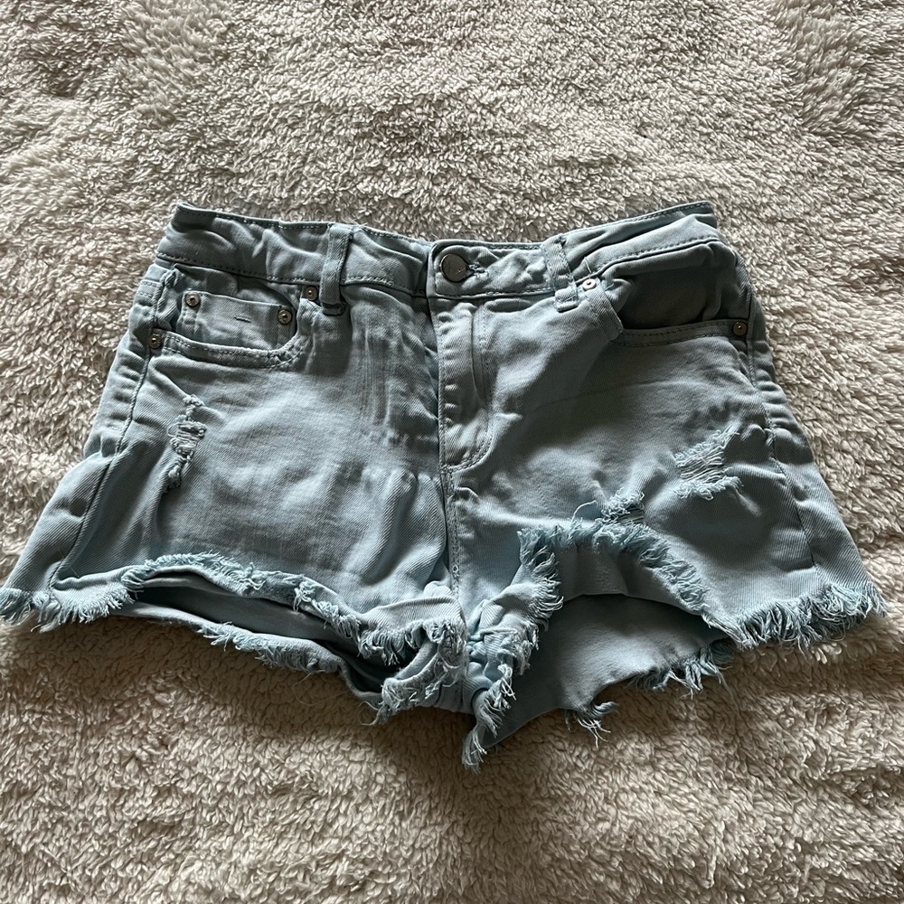 baby blue booty shorts